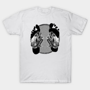 African natives smoking a pipe T-Shirt